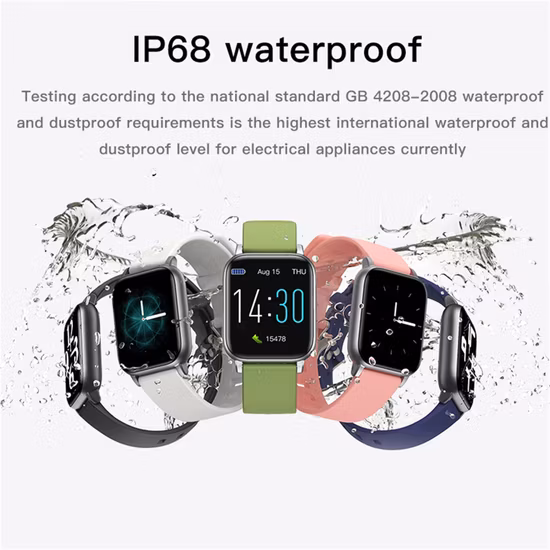 공장 S50 스마트 패션 시계 디지털 남성 IP68 방수 심박수 모니터 여성 손목 시계 단계 피트니스 Smartwatch